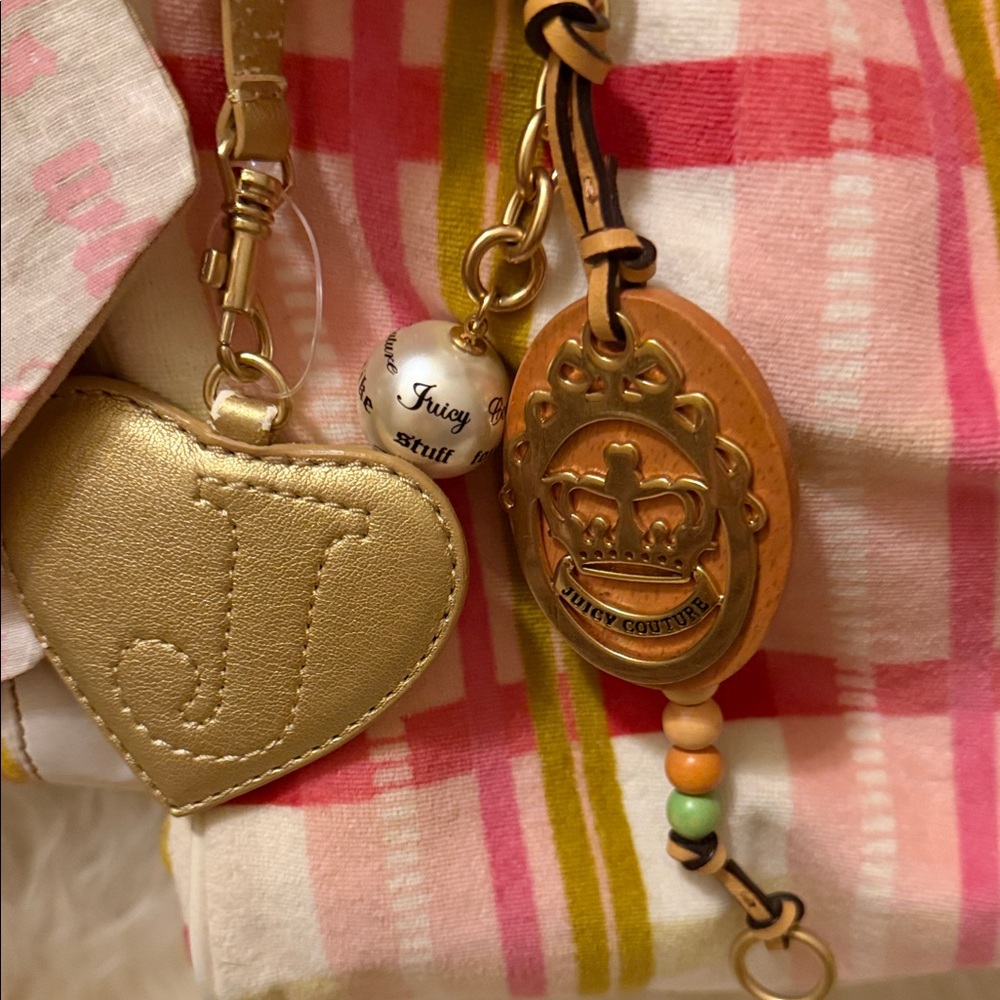 Y2K Authentic Juicy Couture Pink and Yellow Plaid Daydreamer Bag 💕 - Picture 16 of 17